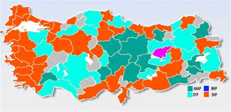 Secim Sonucu com İL İL Yerel Seçim Sonuçları 1989 Yerel Seçim Sonuçları