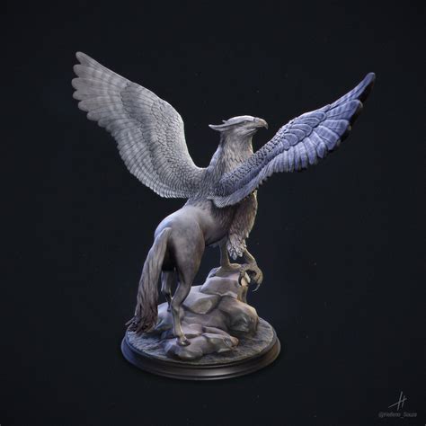 Griffin Hippogriff 3d Print Model By Helleno