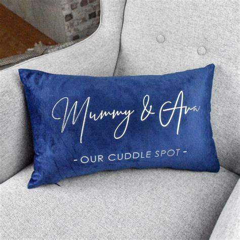 Personalised Mum Cushion Cuddle Spot Cushion Mum And Child Etsy
