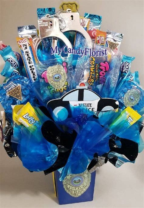 We have selected the best 16 available online for you through our unique research, that leaves almost no chance to so, diving into it.after collating and removing the duplicate ideas, we divided them in three broad categories of gifts. POLICE OFFICER Candy Bouquet! Perfect for a Hero's ...
