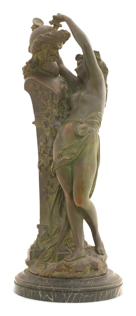 Lot Albert Ernest Carrier Belleuse French Bronze Sculpture Of A Nymph Satyr