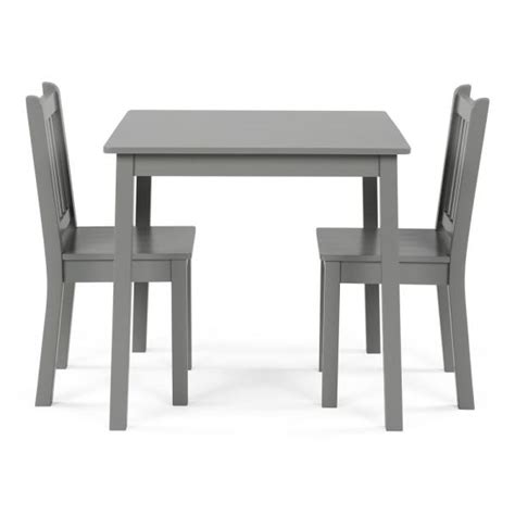 Kid size party table and chair rental. Tot Tutors 3-Piece Grey Kids Large Table and Chair Set ...