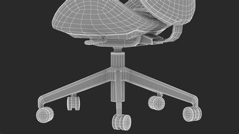 Aluminium, epoxy/polyester powder coating back foam/ seat foam/ seat cushion: IKEA HATTEFJALL Office Chair 3D Model in Chair 3DExport