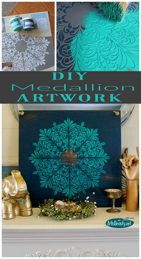 In french, a 'bohémien' refers to a person with artistic interests who disregards conventional standards of behavior, says blogger siham mazouz of french by design. ART IS BEAUTY: DIY Medallion Wall Art from an Old Shelf
