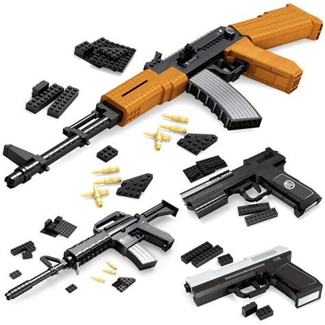 2021 Swat Gun Block Compatible Legoing Assemble Military Bricks Sets