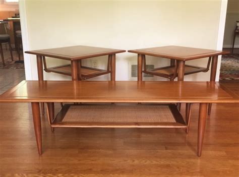 Reviewed in the united states on june 11, 2019. Mid-Century Modern Coffee Table and End Tables with Rattan ...