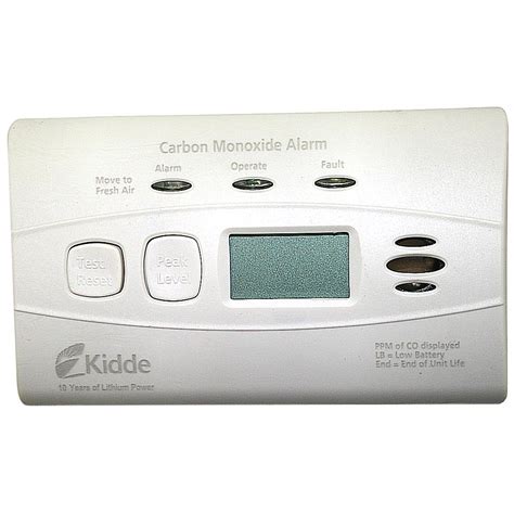 Vehicles running in an attached garage could. Kidde C3010-D Electrochemical Carbon Monoxide Alarm ...