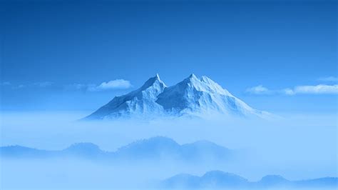 Mountain Peak Above Clouds 1280x720 Wallpaper