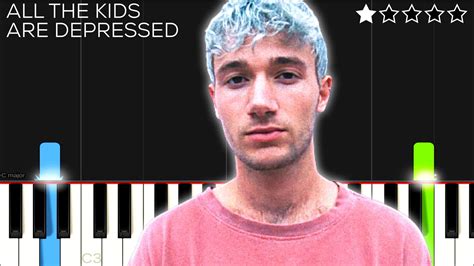 Jeremy Zucker All The Kids Are Depressed Easy Piano Tutorial Youtube
