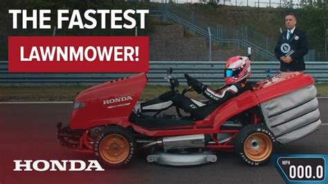 Hondas Latest Mean Mower Is The Fastest Accelerating Lawnmower Its