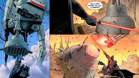 When Darth Vader Sliced The Legs Off An At At Walkercanon Star Wars