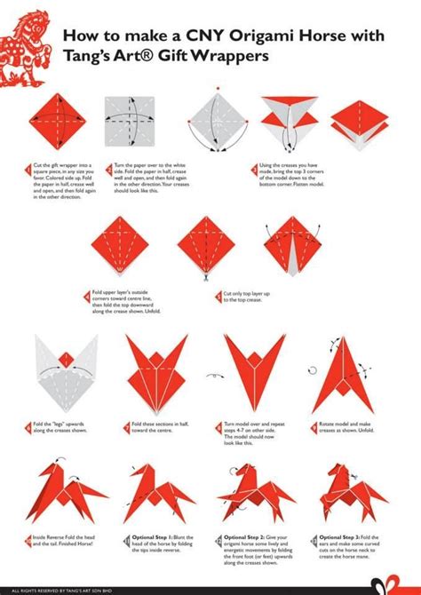 Origami Horse Origami Patterns Origami Easy