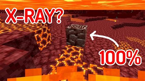 Minecraft How To See Through Lava And Find Netherite Youtube