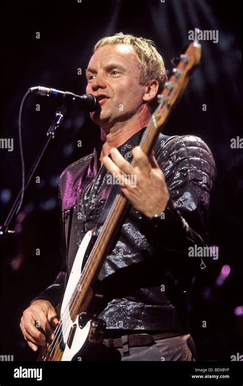 Sting Us Rock Musician In 2002 Stock Photo Alamy