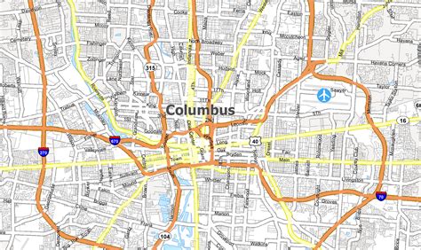 Map Of Columbus Ohio And Surrounding Area Maps Of Ohio