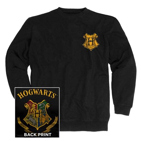 Harry Potter Hogwarts Chest And Back Logo Pullover Jumper Geekvault