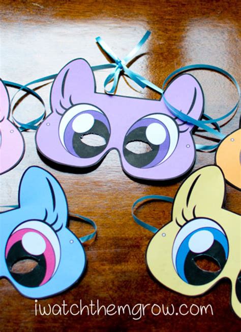 Free Printable My Little Pony Masks I Watch Them Grow