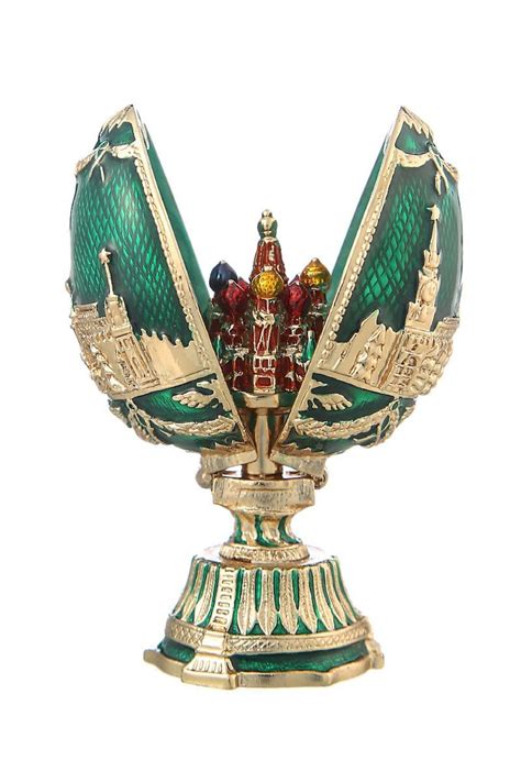 Russian Faberge Style Egg With Moscow Kremlin And Etsy