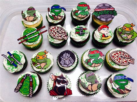 Teenage Mutant Ninja Turtles Cupcakes By Jen Kwasniak Turtle Cupcakes