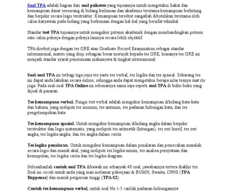 11 Contoh Soal Test Value Bumn Telkom Paling Update Study Soal Gambaran