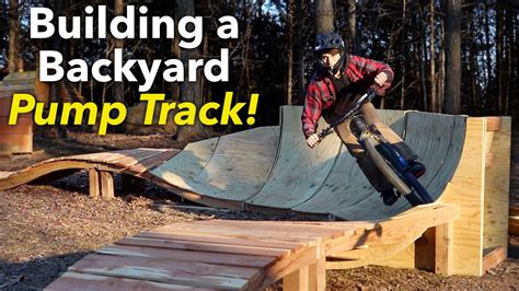 Building A Wooden Pump Track In Our Backyard Part 2 Youtube