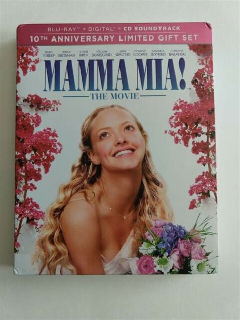 mamma mia 10th anniversary limited t set blu ray dvd soundtrack cd 2018 ebay