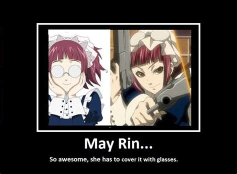 I Love How May Rin Looks About 12 With Her Glasses On And 20 Without Black Butler Anime