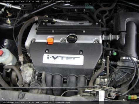 24 Liter Dohc 16 Valve I Vtec 4 Cylinder Engine For The 2003 Honda Cr