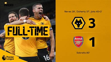 The victory sees wolves move up to sixth place while arsenal are left languishing in 14th after another defeat. Wolves vs Arsenal 3-1 - Highlights DOWNLOAD VIDEO | AM ...