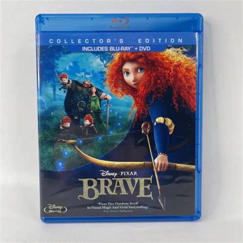 Brave Disney Pixar Collectors Edition Blu Ray Dvd 3 Disc Set 499