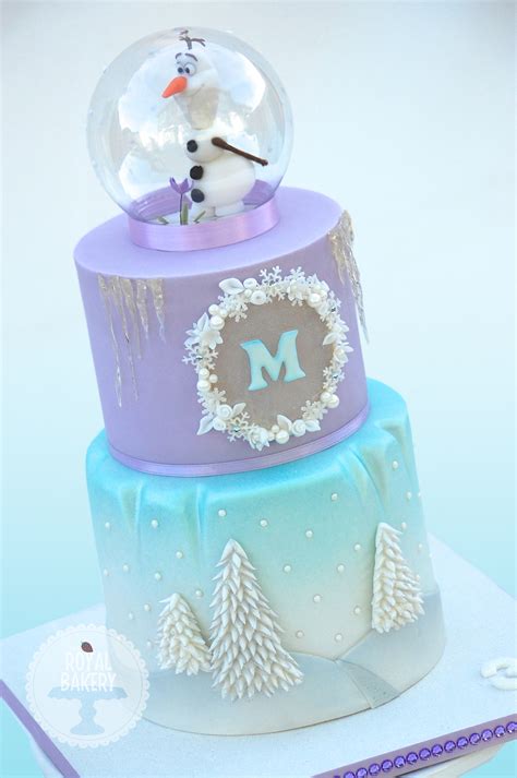 Olaf Snowglobe Frozen Cake