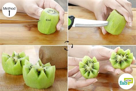 How To Peel And Cut Kiwi In Less Than 60 Seconds Fab How