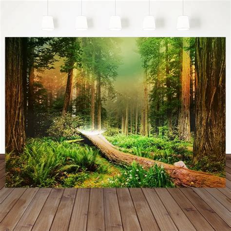 Spring Flower Forest Backdrop Natural Scenery Photo Props Studio Booth