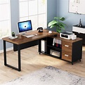 Tribesigns L-Shaped Computer Desk, 55 Inch Large Executive Office Desk ...