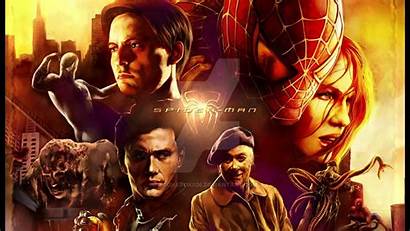 Spiderman Poster Deviantart Trilogy Spider Titles Main