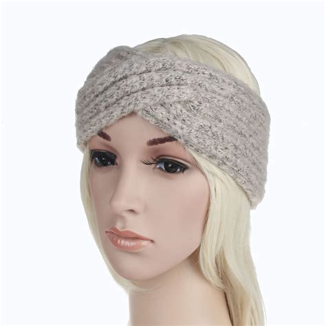 Womens Headwrap Winter Ear Warmer Crochet Headband Fashion Turban
