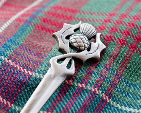 Scottish Thistle Kilt Pin Letterbox T Kilt Accessory Etsy