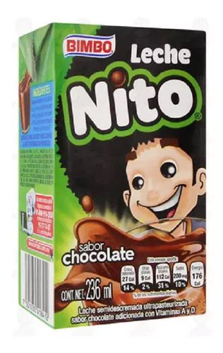 Leche De Chocolate Nito Bimbo 5 Piezas 236ml Mercadolibre