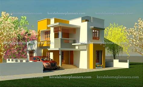 3 Bedroom Home Design With Free Plan Suitable For Small Narrow Plot Free Kerala Home Plans