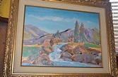 DON BURGESS ORIGINAL OIL PAINTING CALIFORNIA LISTED ARTIST HAND SIGNED ...