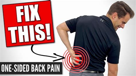 How To Fix Lower Back Pain On One Side Home Exercises Cmc