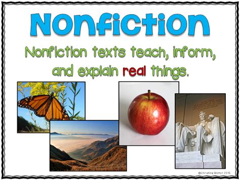 Fiction Vs Nonfiction Teaching Ideas Mrs Winters Bliss
