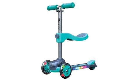 Buy Razor Rollie Dlx Tri Scooter With Seat Teal Kids Scooters Argos