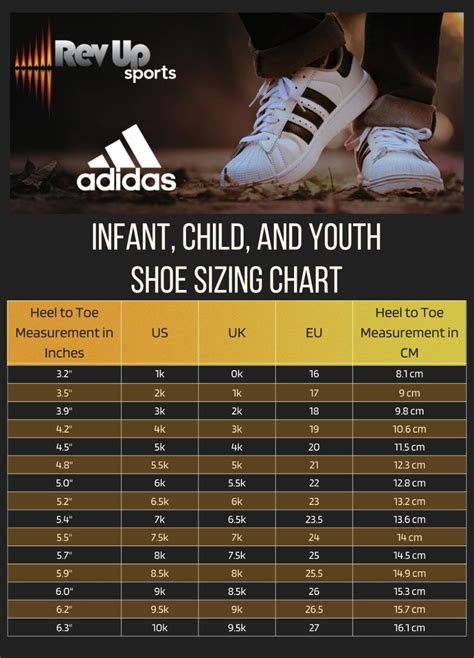 Size Charts For Footwear And Apparel Adidas Asics Under Armour New