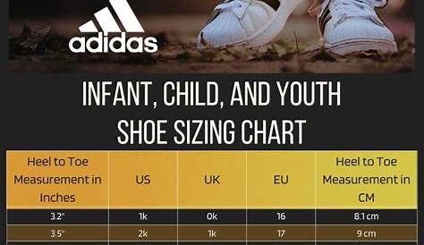 Size Charts for Footwear and Apparel - adidas, Asics, Under Armour, New