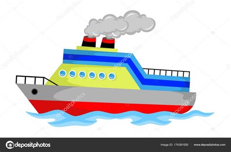 ¿sabía que el transporte marítimo es el que más cantidad de mercancías traslada en el mundo? Medios de transporte maritimos animados | buque de transporte de agua — Vector de stock ...