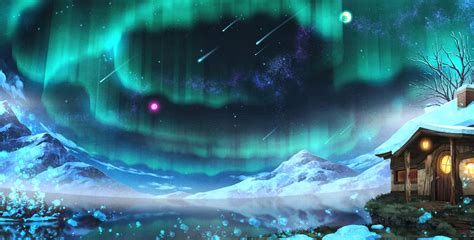 Northern Sky Aurora Borealis By Chigu