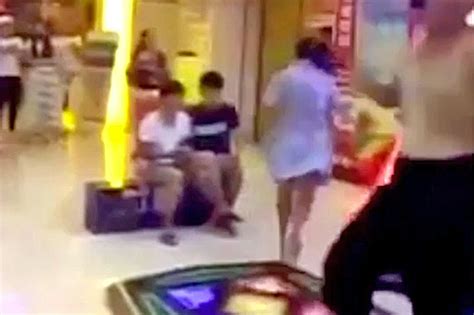 Girls Knickers Fall Off When She Gets Overexcited About Dance Game