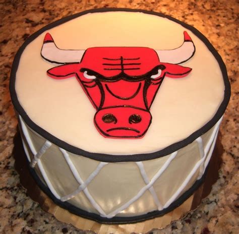 Chicago Bulls Birthday Cake On Cake Central Cake Chicago Chicago Bulls Cake Birthday Cake