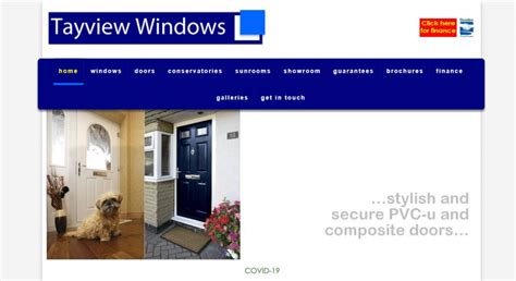 Website Designed For Tayview Windows In Dundee